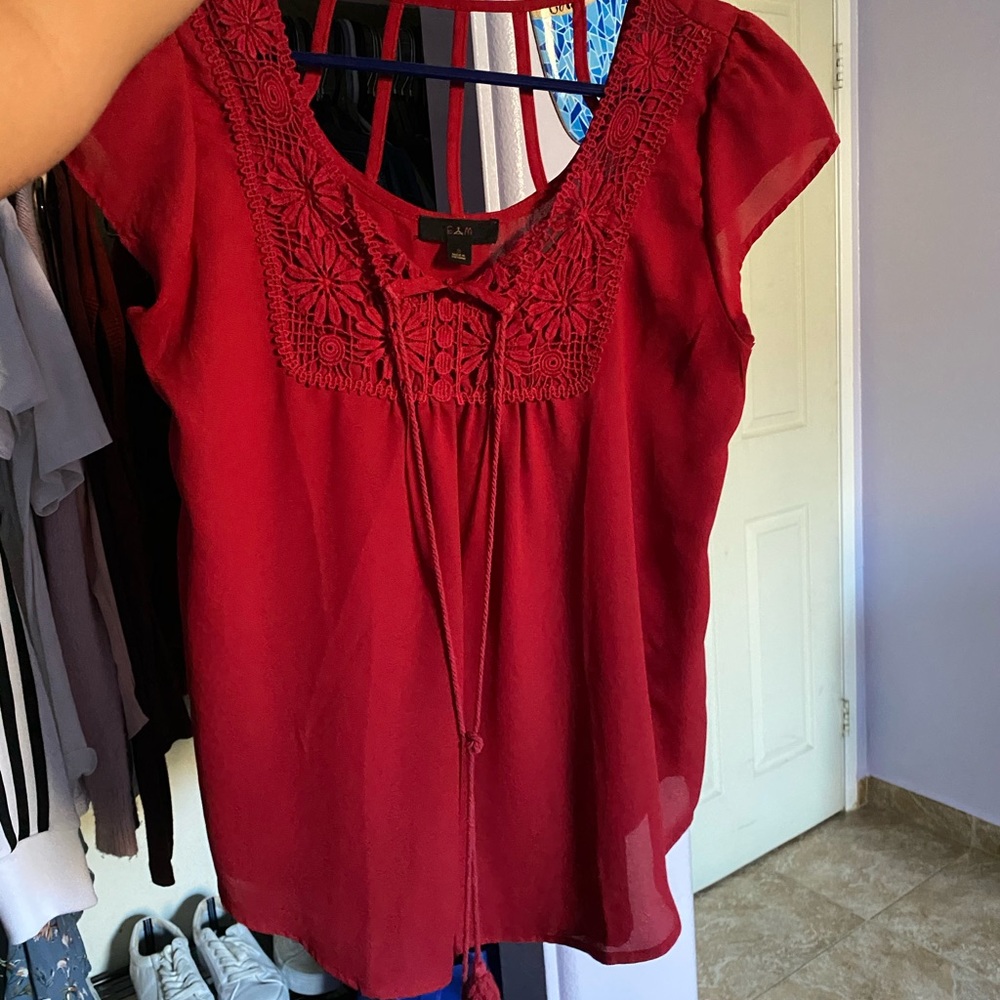 RED BLOUSE